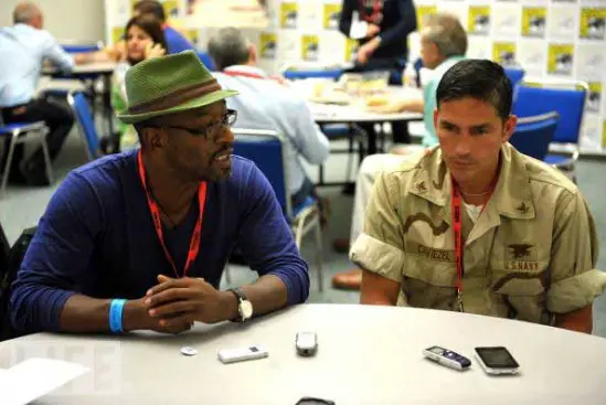 Lennie-James-and-Jim-Caviezel-at-Comic-Con