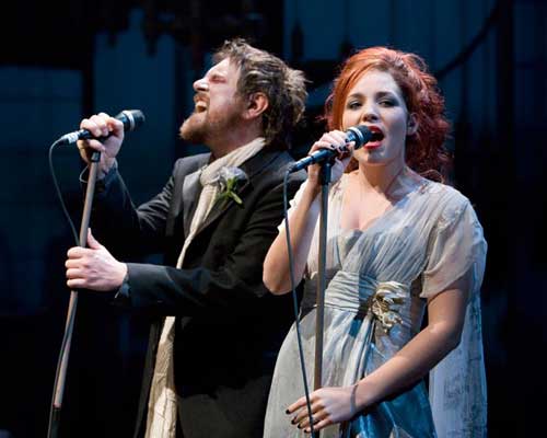 David Poe and Holly Brook in the World Premiere of Duncan Sheik and Kyle Jarrow’s Whisper House at The Old Globe, Jan. 13 – Feb. 21, 2010. Photo by Craig Schwartz.