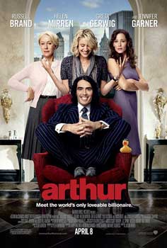 Review: ‘Arthur’ starring Russell Brand, Helen Mirren and Jennifer Garner