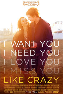 Trailer: “Like Crazy” starring Anton Yelchin, Felicity Jones, Jennifer Lawrence
