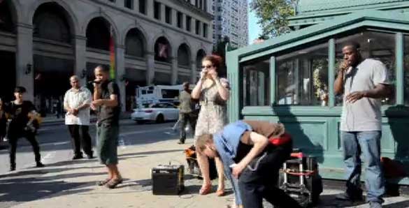 Robber Gets Caught Stealing From A New York City Street Performer
