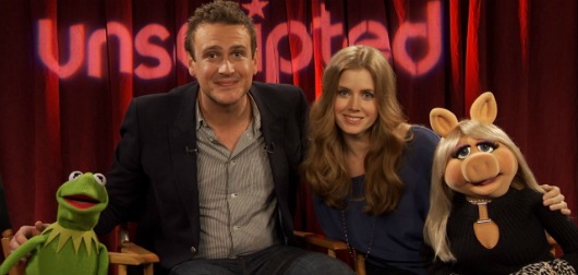 Kermit, Miss Piggy, Jason Segel and Amy Adams answer questions about ‘The Muppets’