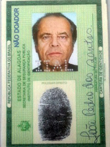 Brazilian Identity Thief Arrested for Using ID With Jack Nicholson’s Picture