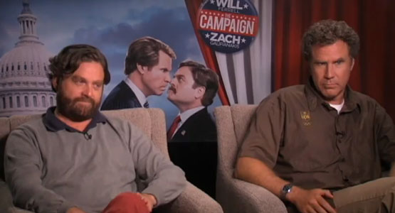 To Promote ‘The Campaign’, Will Ferrell and Zach Galifianakis Do Funny Things (video)