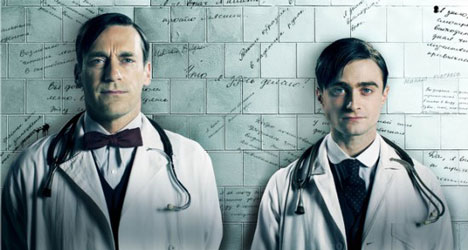 Jon Hamm and Daniel Radcliffe on their new BBC Series, ‘A Young Doctor’s Notebook’ (video)