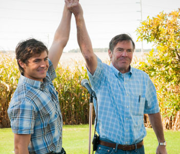 Zac Efron Takes Advice from Dennis Quaid: “Play as many different types of roles as possible”
