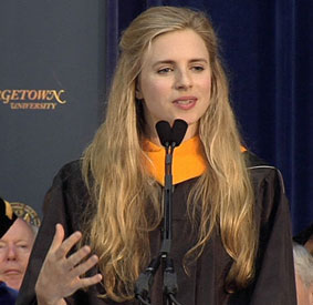 Watch Brit Marling Give Georgetown’s 2013 Senior Class Speech: “The truth is you can’t do it alone, and it isn’t as much fun”