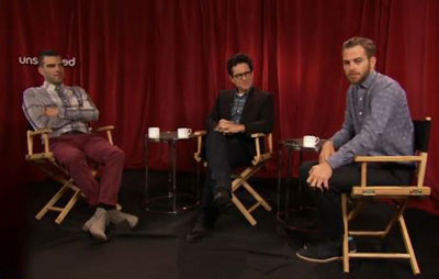 ‘Star Trek Into Darkness’ Chris Pine, Zachary Quinto and J.J. Abrams Answer Fan Questions (video)