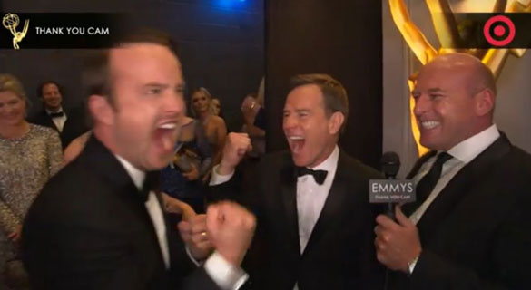 Watch: The Cast of ‘Breaking Bad’ Has the Best Emmy ‘Thank You’ Cam Ever