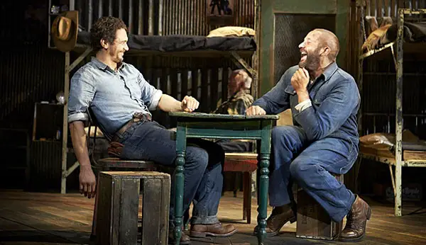 james-franco-chris-o'dowd-of-mice-and-men-broadway