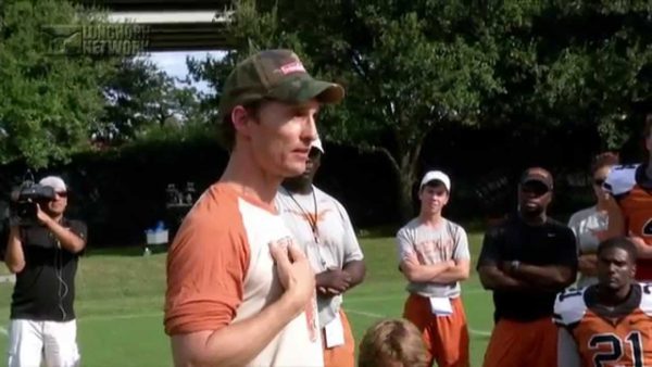 Matthew McConaughey Rallies his Alma Mater Football Team to Victory with the ‘Wolf of Wall Street’ Chant
