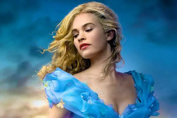 Lily James as Cinderella