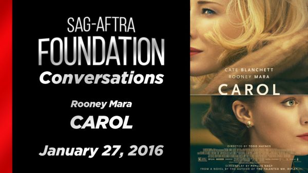 Watch: Conversations with Rooney Mara of ‘Carol’