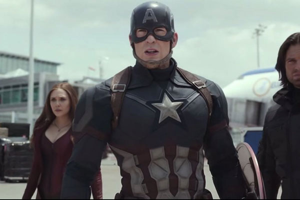 Chris Evans in Captain America Civil War