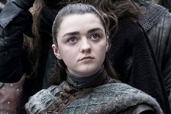 Maisie Williams as Arya Stark in Game of Thrones