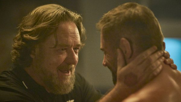 Russell Crowe and Daniel MacPherson Beast movie scene trainer and fighter moment