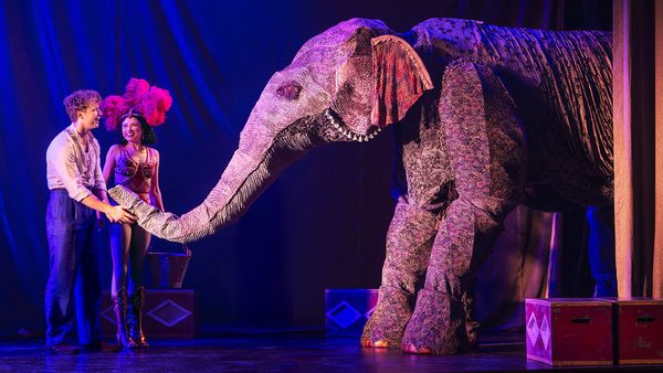 Zachary Keller and Helen Krushinski in the National Broadway Tour of, Water for Elephants.